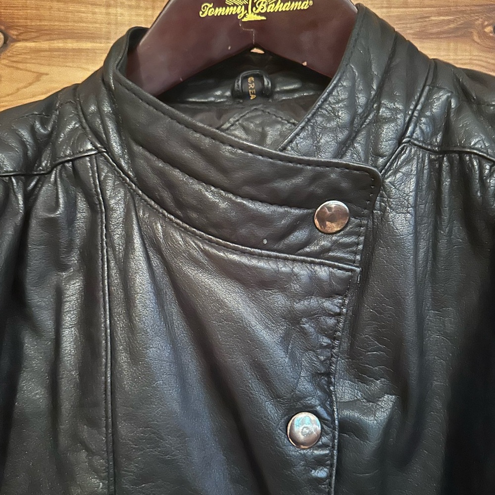 Vintage Black Leather Jacket